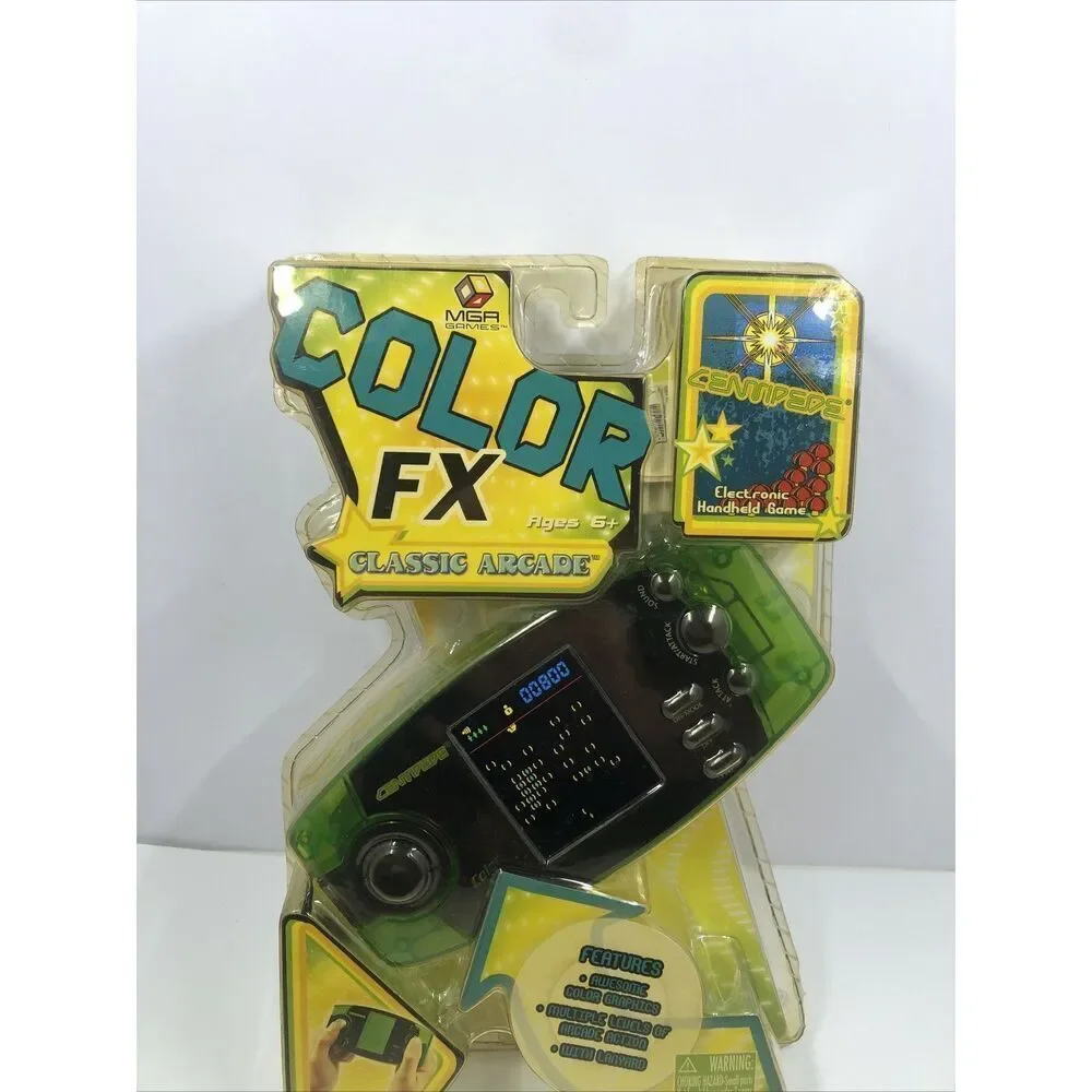 MGA Games Color FX Classic Arcade Asteroids New Sealed 2006 Electronic Hand Held